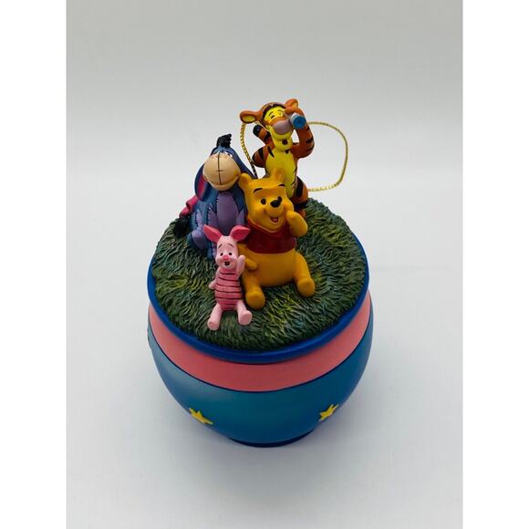 2001 Disney Bradford Editions Winnie Pooh Star-Gazers Christmas Ornament 38832 - Picture 2 of 6